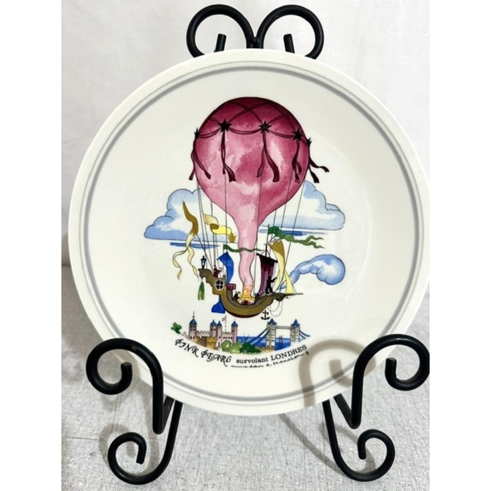 Villeroy & Boch Le Ballon Fine Porcelain Salad/Dessert Plate Pink Pearl Londres